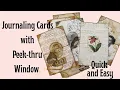 DIY Journaling Cards with Cut Out Windows Easy Ephemera for Junk Journals