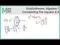 KutaSoftware Algebra 1 - Completing The Square Part 2