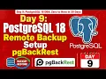 Day 9 PostgreSQL 18 Remote Backup Restore Setup pgBackRest