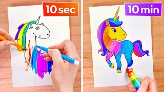 COOL ART TRICKS AND DRAWING HACKS Easy And Cool Art Hacks by 123 GO Like