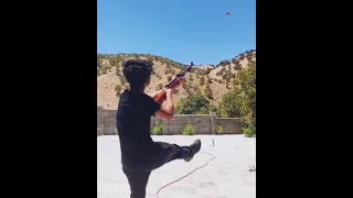 هوا زنی با تفنگ بادی  هوا زنی با تفنگ بادی