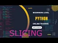 How to use slice in Python on Tuples or Strings