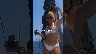 Close to the impressive Canna, more than 70 meters of pure majesty!