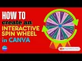 How to Create an Interactive Spin Wheel in Canva Tutorial for Beginners Step by Step