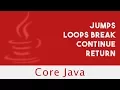 CoreJava Jumps Loops Break Continue Return Lecture 27