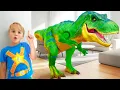 Cerita Dinosaurus untuk Anak-Anak | Mainan Dinosaurus Chris Hadir di Rumah