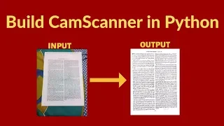 Build your own Document Scanner CamScanner from scratch in Python