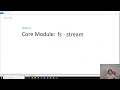 Node js - Core Module fs Stream API
