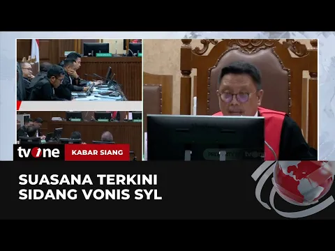 Syahrul Yasin Limpo Jalani Sidang Vonis Kasus Korupsi di Kementan
