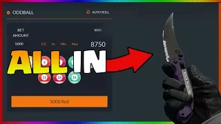 CSGO WIN GOING ALL IN ROULETTE DICE CRASH KNIFE WIN