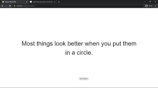 Advice Generator using AJAX Vanilla JavaScript