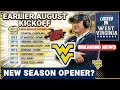 WVU Schedule SHOCKER HUGE Calendar Shift for Mountaineer Football