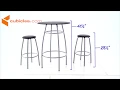 Bari 30inch Bar Set With Stools