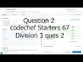 Counting problem codechef Starters 67 Division 3 question 2