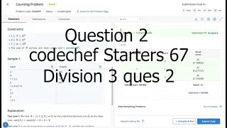 Counting problem codechef Starters 67 Division 3 question 2