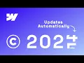Automatically Update Copyright Year in Webflow