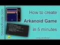 Create Arkanoid Game in 5 minutes - JavaScript