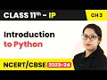 Class 11 Informatics Practices Chapter 3 Introduction to Python - Brief Overview of Python Code 065