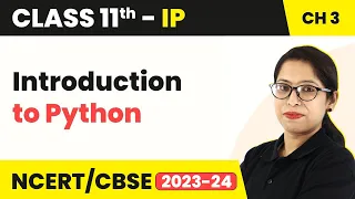 Class 11 Informatics Practices Chapter 3 Introduction to Python - Brief Overview of Python Code 065