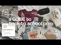BACK TO SCHOOL PREP A student tips shopping haul aesthetic pinterest girl