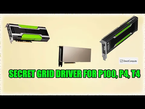Download MP3 Nvidia Tesla P100, P4, P40 Directx Enable with GRID drivers