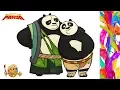Coloring Kung Fu Panda Po and Li Coloring pages Coloring book