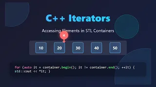 C Iterators Explained for Beginners STL Containers Traversal