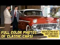 Rare Full Color Photos of Cars from the 1950s and 1960s classic vehicles all set to Period Music