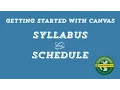 Syllabus Schedule