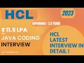HCL Coding Interview 2023 Most Important Java Coding Interview Questions 2023 CTC 11 5 LPA