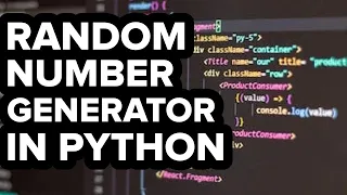 How to make a Random Number Generator in Python Easy Tutorial