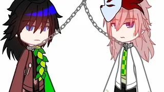 two enters one leave meme kny giyuu and sabito