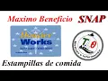 INDIANA MAXIMO BENEFICIO EBT ESTAMPILLAS DE COMIDA