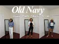 Old Navy try on haul jeans shorts and pants spring summer outfits