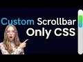Custom Gradient Scrollbar on Your Website Using only CSS Change Scrollbar HTML CSS Tutorial