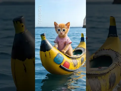 🚤🛳 The poor kitten was bullied by the rich cat for not having a cool ride on the ocean💔 #hdminds