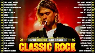 Nirvana, Led Zeppelin, Bon Jovi, Aerosmith, U2, ACDC 💥 Best Classic Rock Songs 70s 80s 90s
