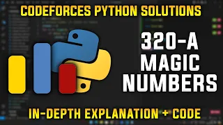 320A Magic Numbers Codeforces Python Solutions Explanation Walkthrough