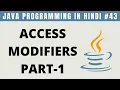 Access Modifiers in Java in Hindi Part 1 Public Private Protected Default - Tutorial