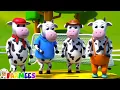 Lagu Five Little Cows | Kindergarten Songs \u0026 Baby Cartoon Videos | Nursery Rhymes for Kids by Farmees