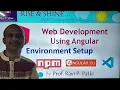 Angular Installation of Nodejs NPM Angular CLI VS Code Angular 10 Tutorial 05 RiseShineKG2PG