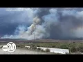 Shifting winds challenge crews battling Rock Fire in Inyo County