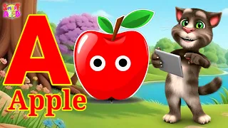 phonics song 2 with two words in 3d a for apple abc alphabet songs with sounds for childrens