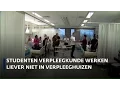 Lagu Studenten verpleegkunde werken liever niet in verpleeghuis