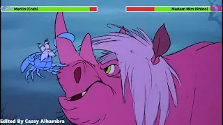 The Sword In The Stone 1963 Final Battle With Healthbars 