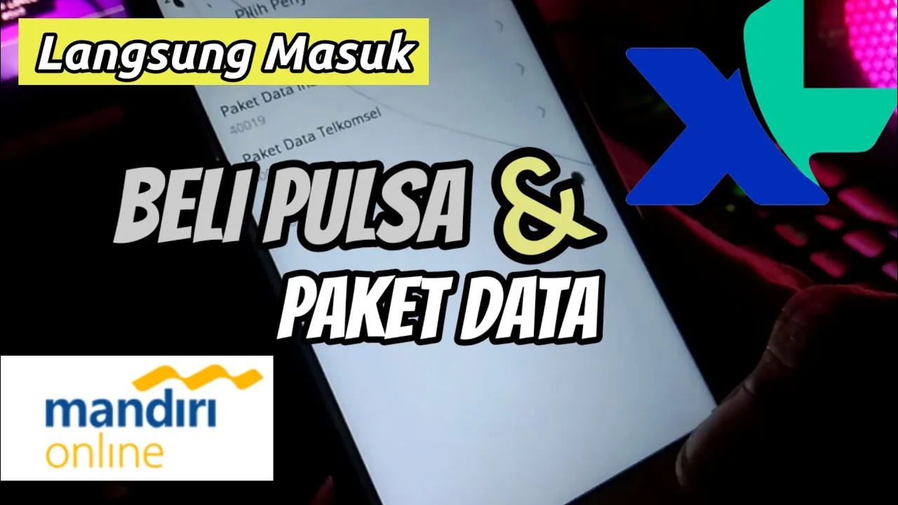 Cara beli pulsa di atm mandiri