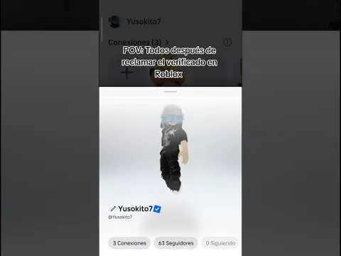 POV: Consigues el verificado en Roblox. #roblox #robloxedit #robux #robuxtutorial #skinsgratis
