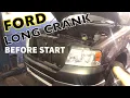 Ford F150 takes long crank before start the possibility of quick fix check these