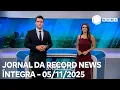 Lagu Jornal da Record News - 05/11/2025