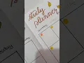 study planner for October